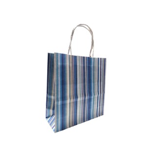 BOLSA FANTASIA 18x08x20 RAYAS AZULES